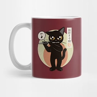 Flutist cat Mug